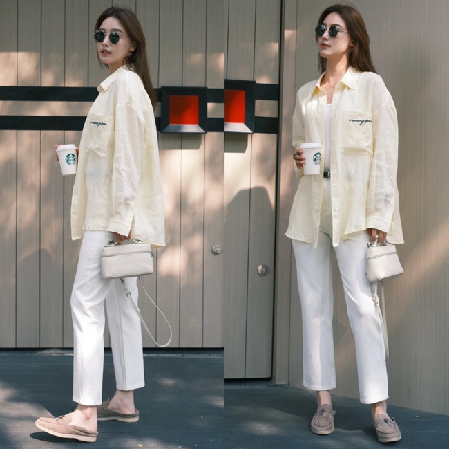 Chiếc quần "hot" nhất mùa hè 2025 chính là quần tây ống điếu - Ảnh 13. Chiếc quần "hot" nhất mùa hè 2025 chính là quần tây ống điếu - Ảnh 13.