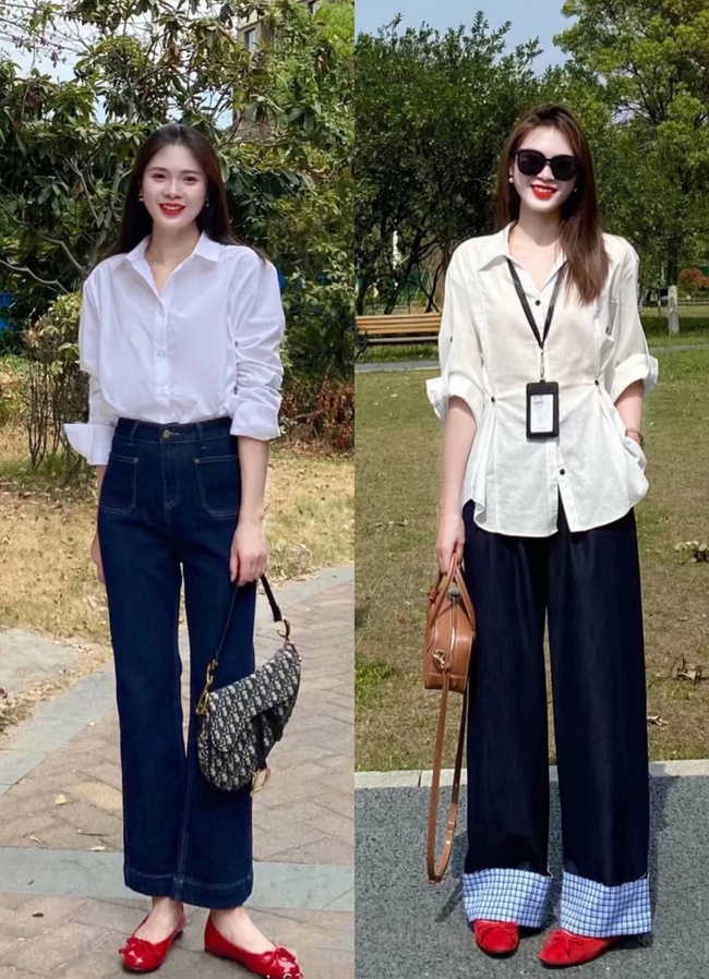 quần jean + sơ mi trắng - Ảnh 4. quần jean + sơ mi trắng - Ảnh 4.
