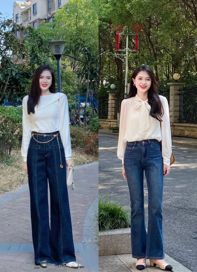 quần jean + sơ mi trắng - Ảnh 5. quần jean + sơ mi trắng - Ảnh 5.