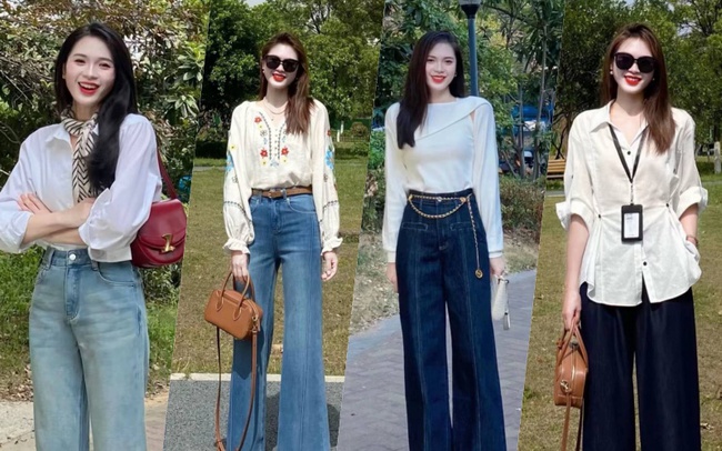 Sơ mi trắng + quần jeans: Cách mix đồ vừa tôn eo thon dáng chuẩn, vừa khéo hack tuổi, dành cho các nàng tuổi 35 - Ảnh 1. Sơ mi trắng + quần jeans: Cách mix đồ vừa tôn eo thon dáng chuẩn, vừa khéo hack tuổi, dành cho các nàng tuổi 35 - Ảnh 1.