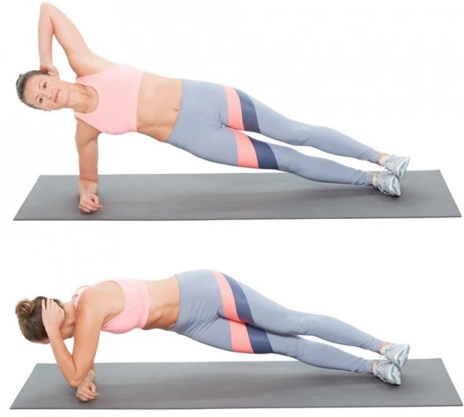 8 biến thể Plank giúp giảm mỡ toàn thân: Đốt cháy mỡ nhanh, sau 2 tuần đã thấy cơ bụng, bắp đùi thon gọn rõ rệt! - Ảnh 8. 8 biến thể Plank giúp giảm mỡ toàn thân: Đốt cháy mỡ nhanh, sau 2 tuần đã thấy cơ bụng, bắp đùi thon gọn rõ rệt! - Ảnh 8.