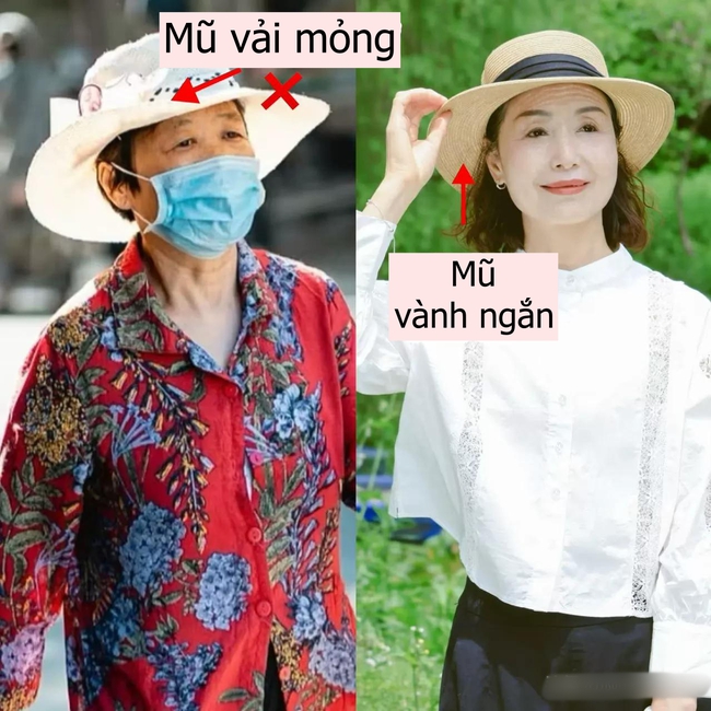 Lời khuyên cho phụ nữ trung niên: 3 kiểu mũ "dù có cho cũng đừng đội" vì vừa rẻ tiền vừa không chống nắng! - Ảnh 10. Lời khuyên cho phụ nữ trung niên: 3 kiểu mũ "dù có cho cũng đừng đội" vì vừa rẻ tiền vừa không chống nắng! - Ảnh 10.