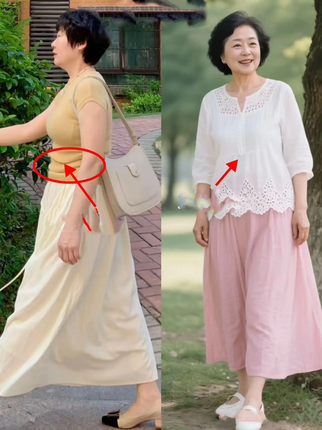 Phụ nữ U60 "đỉnh của đỉnh": Không mặc đồ bó, không chọn váy hoa, vẫn đẹp sang trọng và thanh lịch ngút trời - Ảnh 5. Phụ nữ U60 "đỉnh của đỉnh": Không mặc đồ bó, không chọn váy hoa, vẫn đẹp sang trọng và thanh lịch ngút trời - Ảnh 5.
