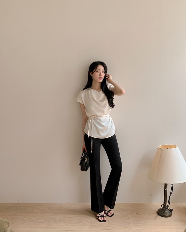 10 set đồ màu trung tính mùa hè: Không nhạt nhẽo mà cực sang, dành cho nàng thích sự đơn giản - Ảnh 9. 10 set đồ màu trung tính mùa hè: Không nhạt nhẽo mà cực sang, dành cho nàng thích sự đơn giản - Ảnh 9.