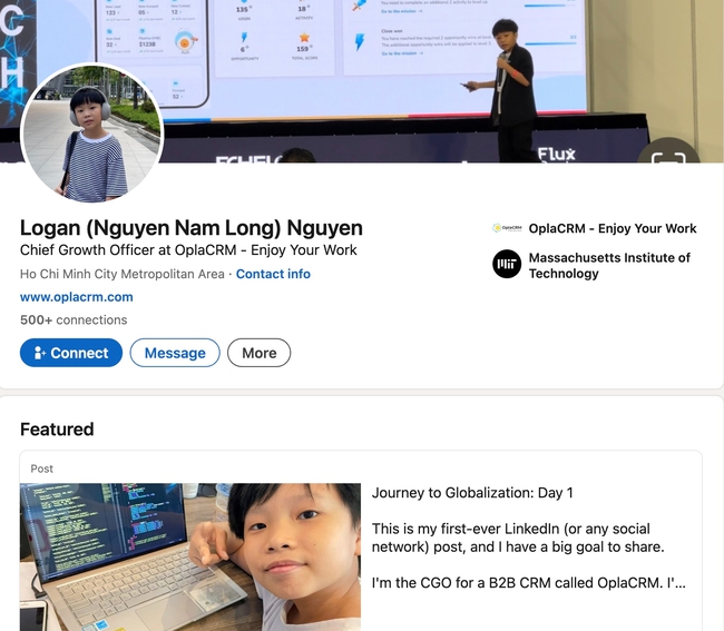 Cậu bé ở TP.HCM đang khiến các anh chị 10x, 9x lo mất ăn mất ngủ: 13 tuổi đã làm Giám đốc, profile đỉnh cỡ nào? - Ảnh 2. Cậu bé ở TP.HCM đang khiến các anh chị 10x, 9x lo mất ăn mất ngủ: 13 tuổi đã làm Giám đốc, profile đỉnh cỡ nào? - Ảnh 2.