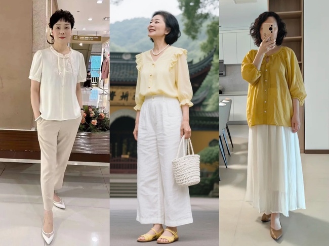 Kiểu áo này mặc lên cực sang xịn, đặc biệt là phụ nữ tuổi trung niên! - Ảnh 2. Kiểu áo này mặc lên cực sang xịn, đặc biệt là phụ nữ tuổi trung niên! - Ảnh 2.