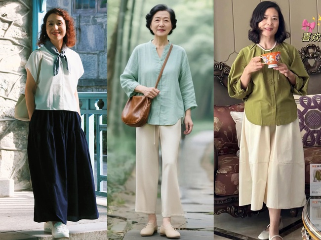 Kiểu áo này mặc lên cực sang xịn, đặc biệt là phụ nữ tuổi trung niên! - Ảnh 3. Kiểu áo này mặc lên cực sang xịn, đặc biệt là phụ nữ tuổi trung niên! - Ảnh 3.