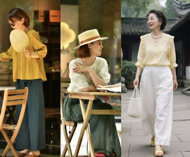 Kiểu áo này mặc lên cực sang xịn, đặc biệt là phụ nữ tuổi trung niên! - Ảnh 10. Kiểu áo này mặc lên cực sang xịn, đặc biệt là phụ nữ tuổi trung niên! - Ảnh 10.