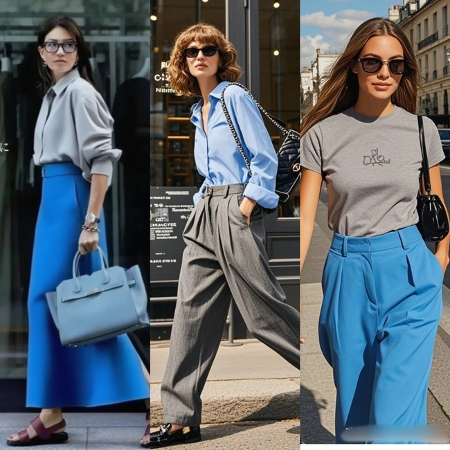 Màu xám dễ làm bạn trông già và quê mùa, nhưng phối thế này thì "đẹp xỉu" - Ảnh 5. Màu xám dễ làm bạn trông già và quê mùa, nhưng phối thế này thì "đẹp xỉu" - Ảnh 5.