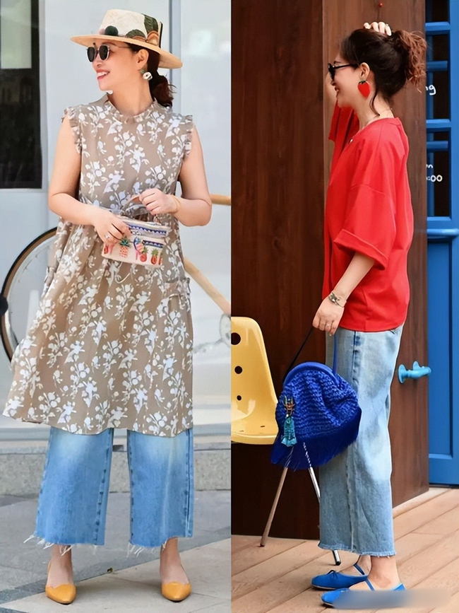 Mặc đi mặc lại, mới phát hiện phụ nữ 50+ mùa hè không thể thiếu váy dài qua gối và quần ống rộng – vừa che khuyết điểm vừa thời thượng - Ảnh 8. Mặc đi mặc lại, mới phát hiện phụ nữ 50+ mùa hè không thể thiếu váy dài qua gối và quần ống rộng – vừa che khuyết điểm vừa thời thượng - Ảnh 8.