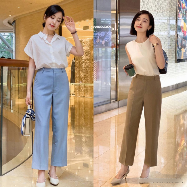 Mùa hè này, combo "quần ống rộng + giày cao gót" bỗng hot rần rần – phụ nữ ngoài 40 mặc thế này thật quá đỗi cuốn hút - Ảnh 3. Mùa hè này, combo "quần ống rộng + giày cao gót" bỗng hot rần rần – phụ nữ ngoài 40 mặc thế này thật quá đỗi cuốn hút - Ảnh 3.
