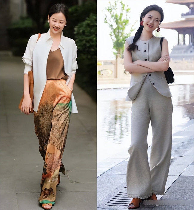 Mùa hè này, combo "quần ống rộng + giày cao gót" bỗng hot rần rần – phụ nữ ngoài 40 mặc thế này thật quá đỗi cuốn hút - Ảnh 7. Mùa hè này, combo "quần ống rộng + giày cao gót" bỗng hot rần rần – phụ nữ ngoài 40 mặc thế này thật quá đỗi cuốn hút - Ảnh 7.