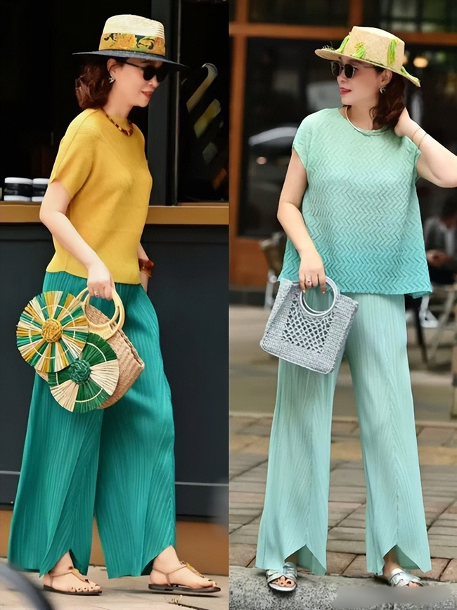 Mặc đi mặc lại, mới phát hiện phụ nữ 50+ mùa hè không thể thiếu váy dài qua gối và quần ống rộng – vừa che khuyết điểm vừa thời thượng - Ảnh 7. Mặc đi mặc lại, mới phát hiện phụ nữ 50+ mùa hè không thể thiếu váy dài qua gối và quần ống rộng – vừa che khuyết điểm vừa thời thượng - Ảnh 7.