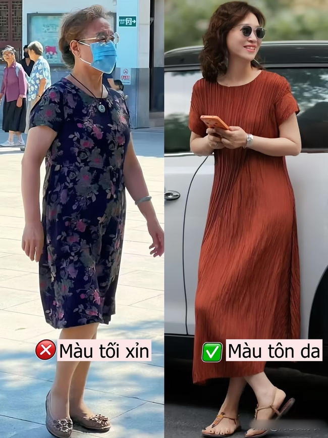 Phụ nữ tuổi 50–60, dù mặc gì mùa hè cũng nên tránh xa 3 gam màu "kém sang" này – vì chúng làm tụt hẳn khí chất! - Ảnh 6. Phụ nữ tuổi 50–60, dù mặc gì mùa hè cũng nên tránh xa 3 gam màu "kém sang" này – vì chúng làm tụt hẳn khí chất! - Ảnh 6.