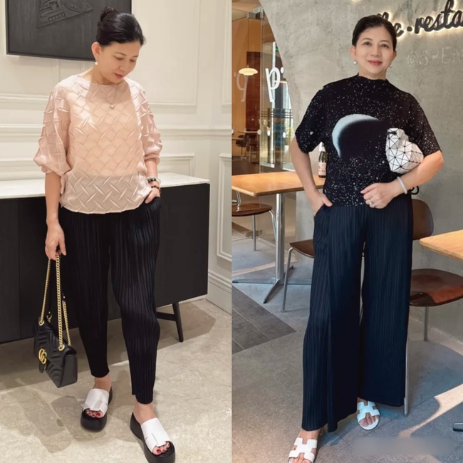 Mùa hè, phụ nữ trung niên nên sắm đủ 3 kiểu quần "nghe tên đã thấy sang", mặc vào lại vừa mát vừa tôn dáng - Ảnh 13. Mùa hè, phụ nữ trung niên nên sắm đủ 3 kiểu quần "nghe tên đã thấy sang", mặc vào lại vừa mát vừa tôn dáng - Ảnh 13.