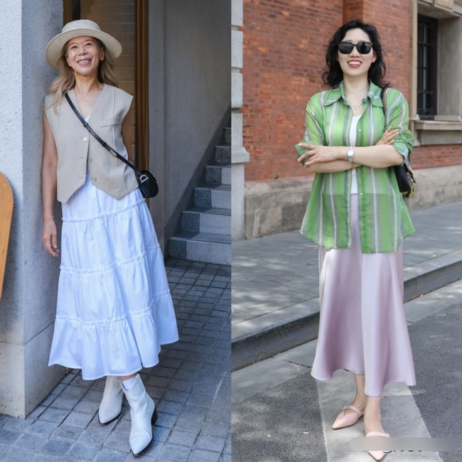 Tôi đến Thượng Hải và thấy tất cả các cô đều mặc "váy dài và quần dài", khiến họ trông gầy và thanh lịch. - Ảnh 5. Tôi đến Thượng Hải và thấy tất cả các cô đều mặc "váy dài và quần dài", khiến họ trông gầy và thanh lịch. - Ảnh 5.