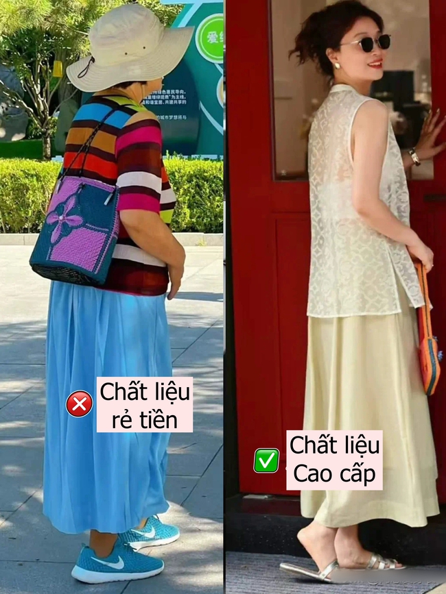 Phụ nữ tuổi 50–60, dù mặc gì mùa hè cũng nên tránh xa 3 gam màu "kém sang" này – vì chúng làm tụt hẳn khí chất! - Ảnh 13. Phụ nữ tuổi 50–60, dù mặc gì mùa hè cũng nên tránh xa 3 gam màu "kém sang" này – vì chúng làm tụt hẳn khí chất! - Ảnh 13.