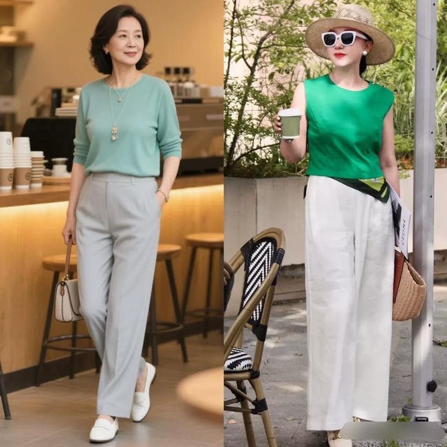 Tôi đến Thượng Hải và thấy tất cả các cô đều mặc "váy dài và quần dài", khiến họ trông gầy và thanh lịch. - Ảnh 10. Tôi đến Thượng Hải và thấy tất cả các cô đều mặc "váy dài và quần dài", khiến họ trông gầy và thanh lịch. - Ảnh 10.