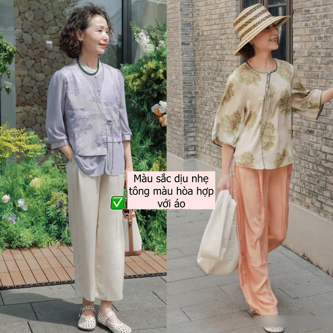 Mùa hè, phụ nữ trung niên nên sắm đủ 3 kiểu quần "nghe tên đã thấy sang", mặc vào lại vừa mát vừa tôn dáng - Ảnh 9. Mùa hè, phụ nữ trung niên nên sắm đủ 3 kiểu quần "nghe tên đã thấy sang", mặc vào lại vừa mát vừa tôn dáng - Ảnh 9.