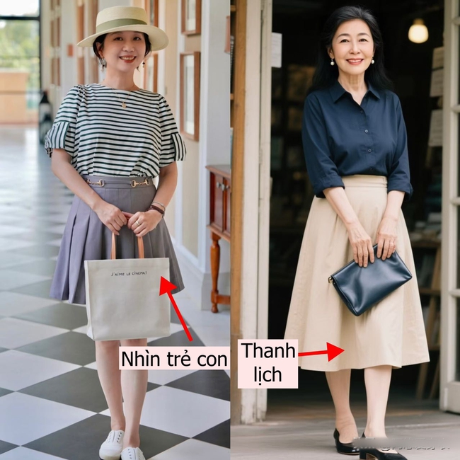 Khi bạn bước sang tuổi 50–60, hãy từ bỏ áo ba lỗ và quần ống rộng, chuyển sang những cách phối đồ này sẽ thời trang hơn nhiều - Ảnh 13.