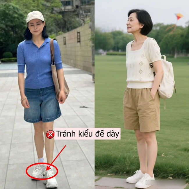 Phụ nữ trung niên đừng chọn giày thể thao &quot;cổ cao – đế dày&quot;, thay vào đó là những mẫu giày vừa thoải mái vừa thời thượng - Ảnh 6.