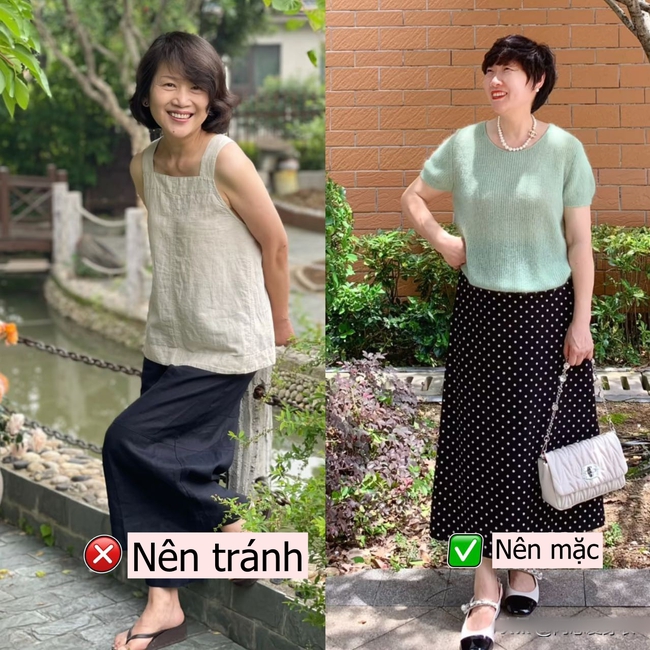 Khi bạn bước sang tuổi 50–60, hãy từ bỏ áo ba lỗ và quần ống rộng, chuyển sang những cách phối đồ này sẽ thời trang hơn nhiều - Ảnh 8.