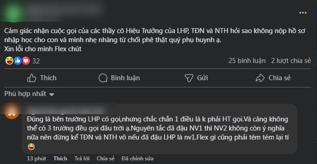 “Từ chối cả 3 trường cấp 3 top đầu TP.HCM”: Bà mẹ khoe khoang tự hào, nhưng lộ chi tiết vô lý khiến ai nấy ngán ngẩm - Ảnh 1.