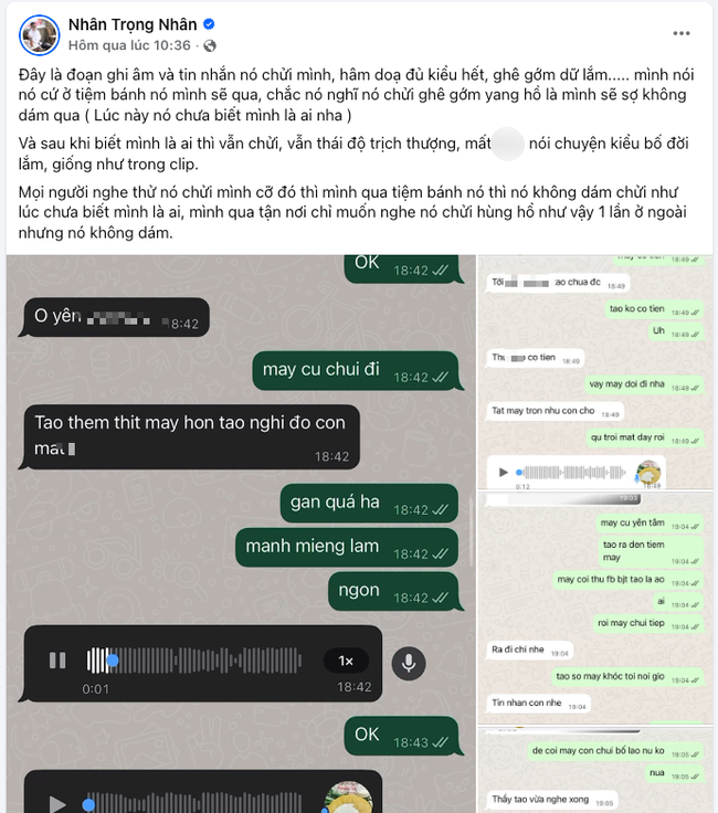 Nam diễn viên bị chủ tiệm bánh bò tố &quot;bom hàng&quot; - cuộc tranh cãi thu hút hàng nghìn người theo dõi: Chuyện gì đây? - Ảnh 3.