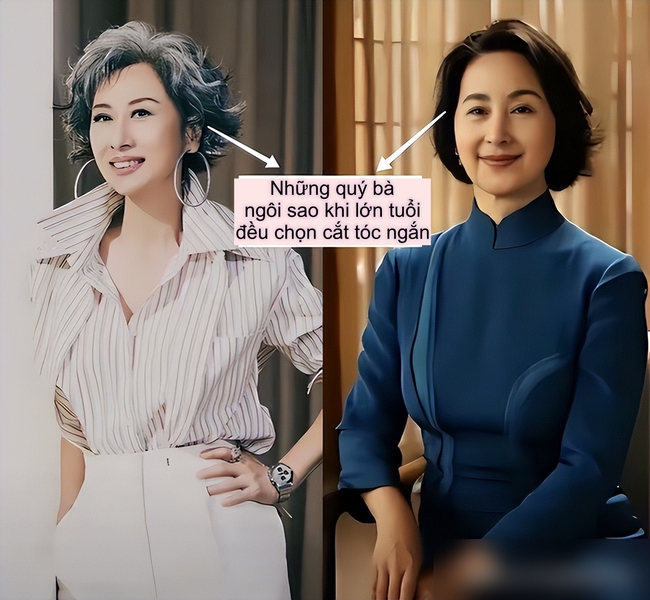 Phụ nữ trung niên nên cắt tóc ngắn hay buộc tóc? - Ảnh 9. Phụ nữ trung niên nên cắt tóc ngắn hay buộc tóc? - Ảnh 9.