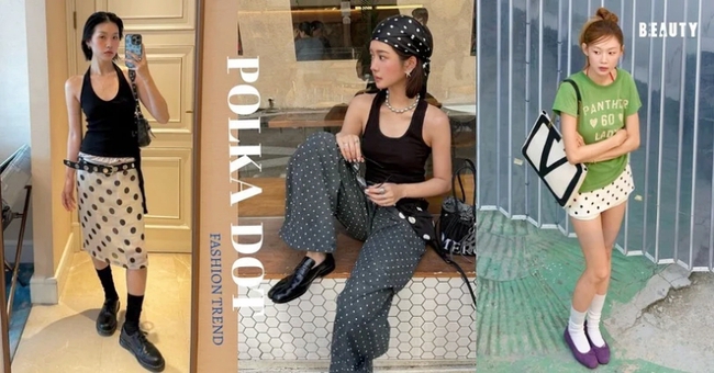 Xu hướng thời trang hè 2025 từ các fashionista Hàn Quốc: &quot;Làn sóng chấm bi retro&quot; quay trở lại! Ghi nhanh 5 gợi ý phối đồ cực xinh - Ảnh 1.