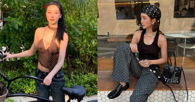 Xu hướng thời trang hè 2025 từ các fashionista Hàn Quốc: &quot;Làn sóng chấm bi retro&quot; quay trở lại! Ghi nhanh 5 gợi ý phối đồ cực xinh - Ảnh 3.