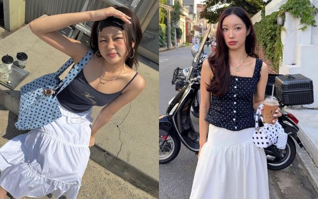 Xu hướng thời trang hè 2025 từ các fashionista Hàn Quốc: &quot;Làn sóng chấm bi retro&quot; quay trở lại! Ghi nhanh 5 gợi ý phối đồ cực xinh - Ảnh 12.
