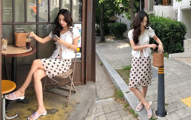 Xu hướng thời trang hè 2025 từ các fashionista Hàn Quốc: &quot;Làn sóng chấm bi retro&quot; quay trở lại! Ghi nhanh 5 gợi ý phối đồ cực xinh - Ảnh 11.