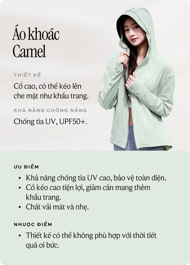 So sánh 8 mẫu áo chống nắng hot nhất hiện nay: Loại nào mát nhẹ, loại nào che phủ toàn thân? - Ảnh 6. So sánh 8 mẫu áo chống nắng hot nhất hiện nay: Loại nào mát nhẹ, loại nào che phủ toàn thân? - Ảnh 6.