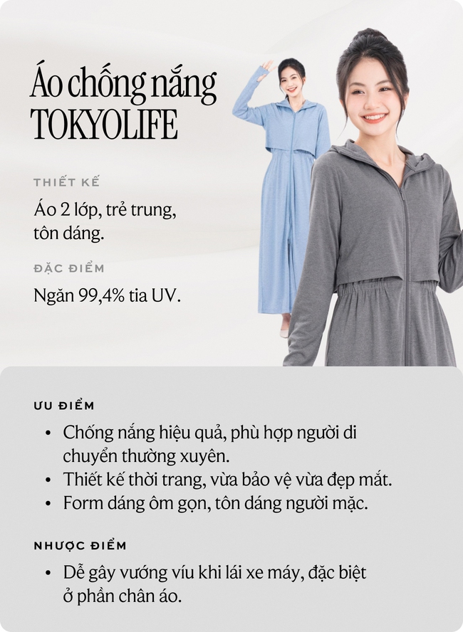 So sánh 8 mẫu áo chống nắng hot nhất hiện nay: Loại nào mát nhẹ, loại nào che phủ toàn thân? - Ảnh 8. So sánh 8 mẫu áo chống nắng hot nhất hiện nay: Loại nào mát nhẹ, loại nào che phủ toàn thân? - Ảnh 8.