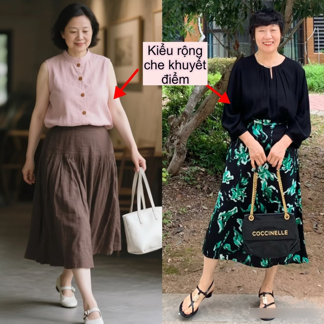 Phụ nữ trung niên có vòng 2 “kém thon” nên thử ngay mẹo sơ vin này: Vừa thời trang lại vừa tôn dáng, không đẹp cũng khó! - Ảnh 6. Phụ nữ trung niên có vòng 2 “kém thon” nên thử ngay mẹo sơ vin này: Vừa thời trang lại vừa tôn dáng, không đẹp cũng khó! - Ảnh 6.