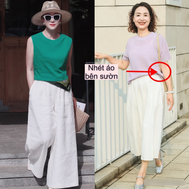 Phụ nữ trung niên có vòng 2 “kém thon” nên thử ngay mẹo sơ vin này: Vừa thời trang lại vừa tôn dáng, không đẹp cũng khó! - Ảnh 8. Phụ nữ trung niên có vòng 2 “kém thon” nên thử ngay mẹo sơ vin này: Vừa thời trang lại vừa tôn dáng, không đẹp cũng khó! - Ảnh 8.