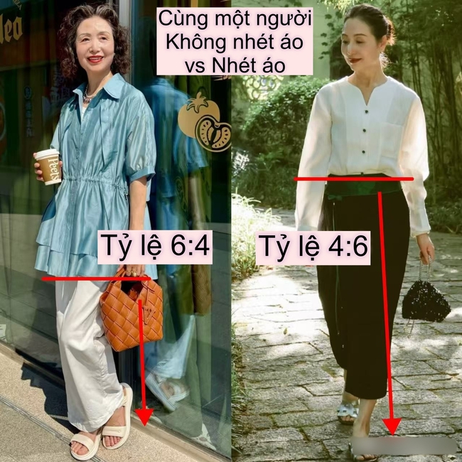 Phụ nữ trung niên có vòng 2 “kém thon” nên thử ngay mẹo sơ vin này: Vừa thời trang lại vừa tôn dáng, không đẹp cũng khó! - Ảnh 4. Phụ nữ trung niên có vòng 2 “kém thon” nên thử ngay mẹo sơ vin này: Vừa thời trang lại vừa tôn dáng, không đẹp cũng khó! - Ảnh 4.