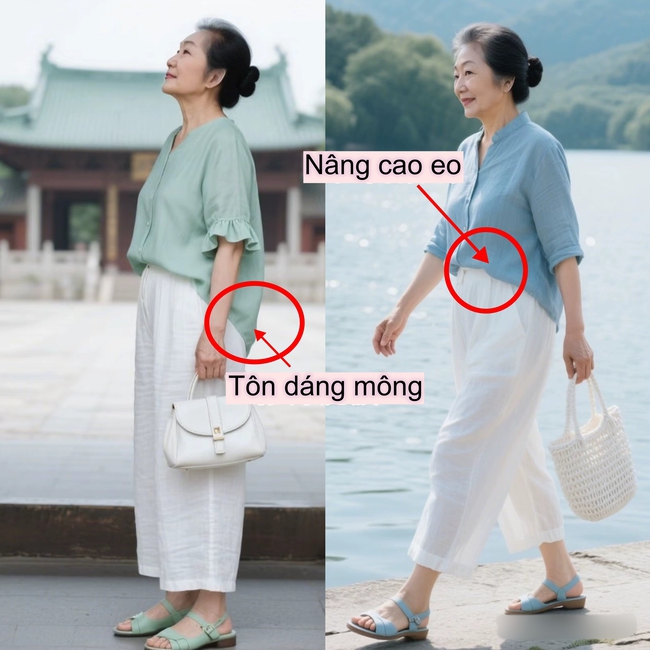 Phụ nữ trung niên có vòng 2 “kém thon” nên thử ngay mẹo sơ vin này: Vừa thời trang lại vừa tôn dáng, không đẹp cũng khó! - Ảnh 9. Phụ nữ trung niên có vòng 2 “kém thon” nên thử ngay mẹo sơ vin này: Vừa thời trang lại vừa tôn dáng, không đẹp cũng khó! - Ảnh 9.