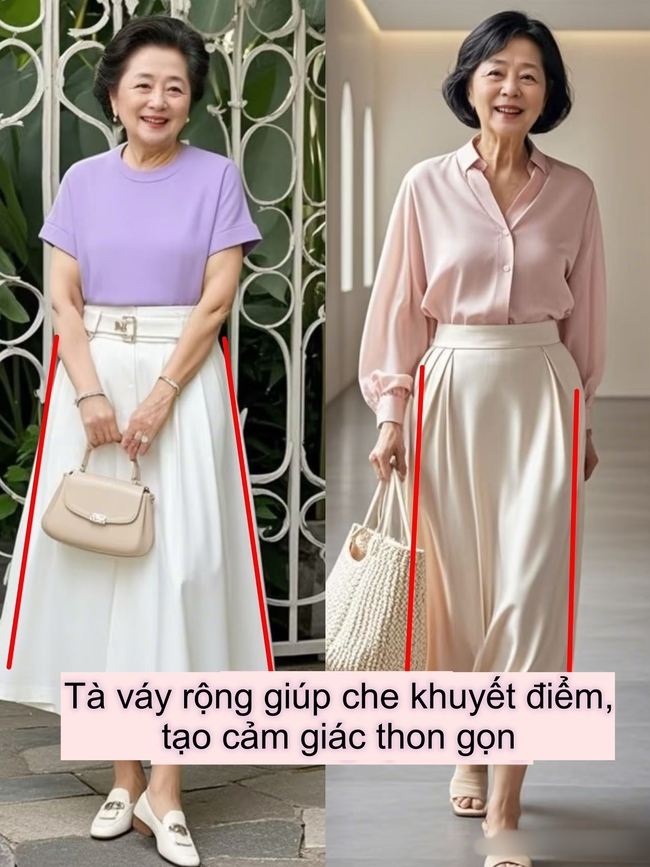 Từ thanh lịch đến lỗi mốt chỉ cách nhau một chiếc váy: Phụ nữ trung niên nên mặc gì để luôn đẹp? - Ảnh 10. Từ thanh lịch đến lỗi mốt chỉ cách nhau một chiếc váy: Phụ nữ trung niên nên mặc gì để luôn đẹp? - Ảnh 10.