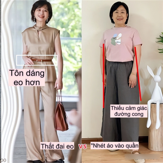 Phụ nữ trung niên có vòng 2 “kém thon” nên thử ngay mẹo sơ vin này: Vừa thời trang lại vừa tôn dáng, không đẹp cũng khó! - Ảnh 14. Phụ nữ trung niên có vòng 2 “kém thon” nên thử ngay mẹo sơ vin này: Vừa thời trang lại vừa tôn dáng, không đẹp cũng khó! - Ảnh 14.