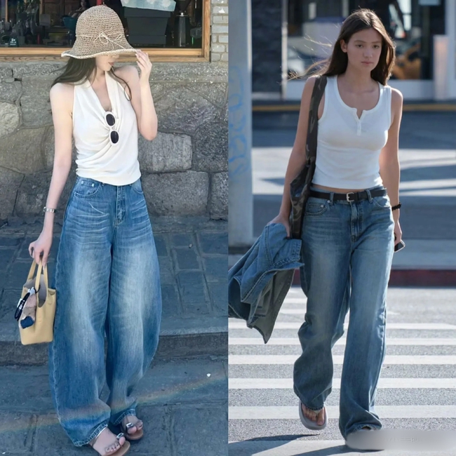 Mùa hè nhất định phải có một chiếc quần jeans ống rộng – mặc lên trẻ trung, sành điệu hơn gấp bội - Ảnh 12. Mùa hè nhất định phải có một chiếc quần jeans ống rộng – mặc lên trẻ trung, sành điệu hơn gấp bội - Ảnh 12.