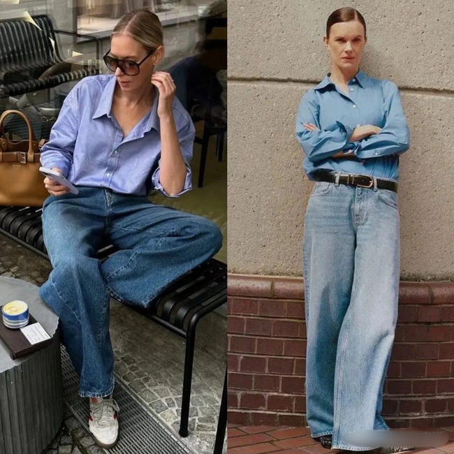 Mùa hè nhất định phải có một chiếc quần jeans ống rộng – mặc lên trẻ trung, sành điệu hơn gấp bội - Ảnh 10. Mùa hè nhất định phải có một chiếc quần jeans ống rộng – mặc lên trẻ trung, sành điệu hơn gấp bội - Ảnh 10.