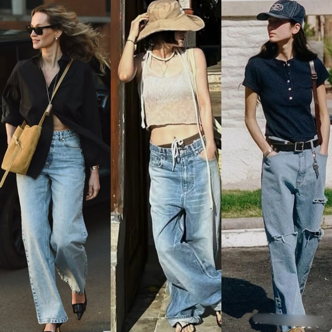 Mùa hè nhất định phải có một chiếc quần jeans ống rộng – mặc lên trẻ trung, sành điệu hơn gấp bội - Ảnh 3. Mùa hè nhất định phải có một chiếc quần jeans ống rộng – mặc lên trẻ trung, sành điệu hơn gấp bội - Ảnh 3.
