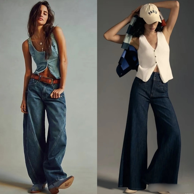Mùa hè nhất định phải có một chiếc quần jeans ống rộng – mặc lên trẻ trung, sành điệu hơn gấp bội - Ảnh 13. Mùa hè nhất định phải có một chiếc quần jeans ống rộng – mặc lên trẻ trung, sành điệu hơn gấp bội - Ảnh 13.