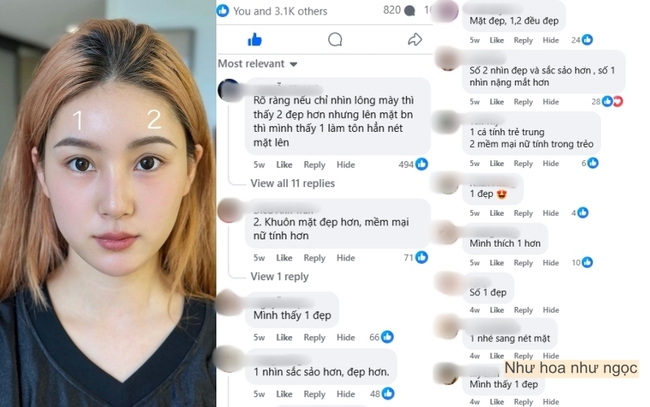 Nhiều chị em “cầu cứu” cộng đồng mạng chọn dáng lông mày: Khi cái đẹp cần thêm một cú hích từ số đông - Ảnh 1. Nhiều chị em “cầu cứu” cộng đồng mạng chọn dáng lông mày: Khi cái đẹp cần thêm một cú hích từ số đông - Ảnh 1.