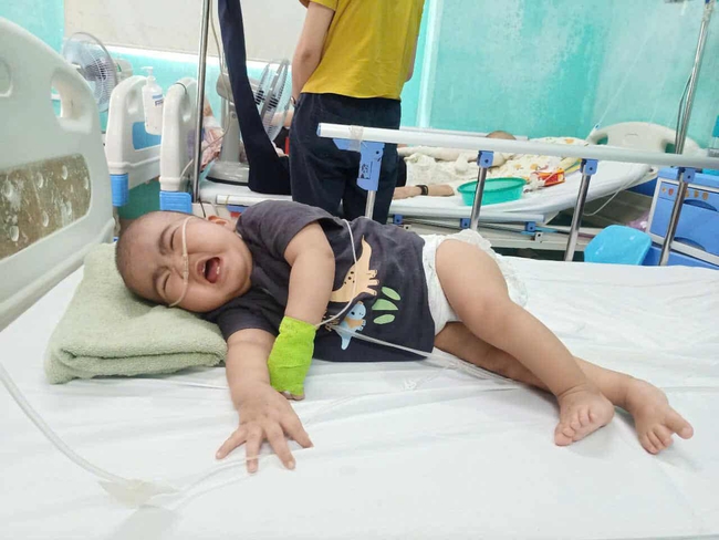 68 triệu đồng đến với bé trai 13 tháng tuổi mắc bệnh hiểm nghèo hiếm gặp - Ảnh 1. 68 triệu đồng đến với bé trai 13 tháng tuổi mắc bệnh hiểm nghèo hiếm gặp - Ảnh 1.