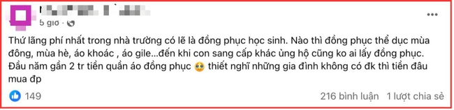 Bà mẹ Hà Nội chỉ ra thứ LÃNG PHÍ nhất trong trường học, nhiều phụ huynh phản bác: Nhờ nó mà con tôi dù nghèo cũng bớt tự ti! - Ảnh 1. Bà mẹ Hà Nội chỉ ra thứ LÃNG PHÍ nhất trong trường học, nhiều phụ huynh phản bác: Nhờ nó mà con tôi dù nghèo cũng bớt tự ti! - Ảnh 1.