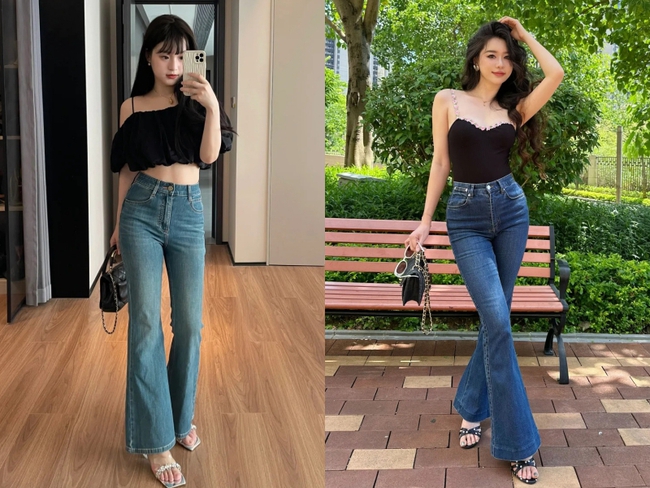 Mặc quần jean ống loe đi làm, nên phối giày gì? 6 kiểu giày hợp nhất với quần jean ống loe - Ảnh 4.