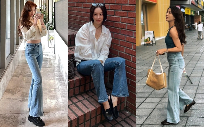 Mặc quần jean ống loe đi làm, nên phối giày gì? 6 kiểu giày hợp nhất với quần jean ống loe - Ảnh 8.